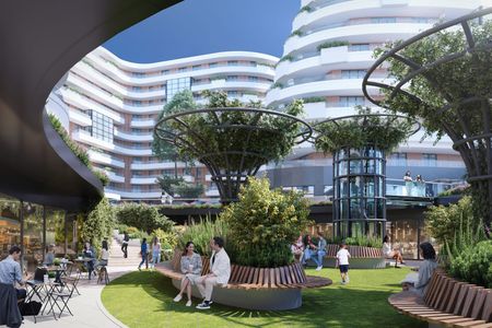 W Krakowie powstaje ostatni etap Wiślanych Tarasów 2.0, wielkiego osiedla bezpośrednio nad rzeką [ZDJĘCIA+WIZUALIZACJE]