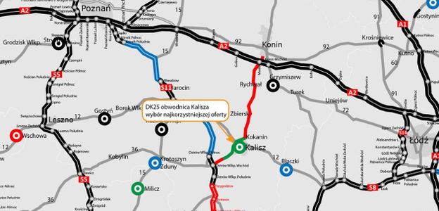 Wielkopolska: Wybrano wykonawcę obwodnicy Kalisza, w ciągu DK25