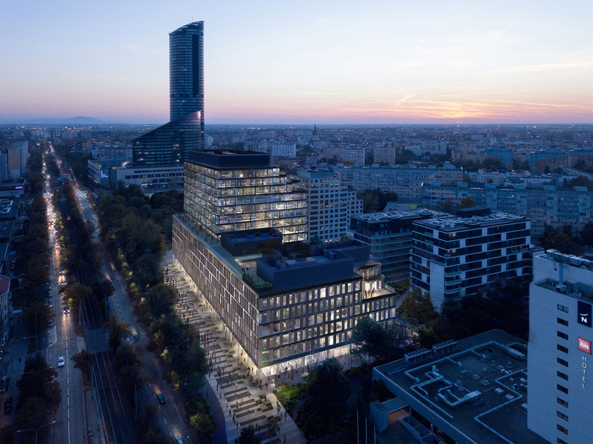 Wrocław: MidPoint 71 – Echo Investment wystartował z biurowcem w sąsiedztwie Sky Towera 