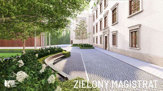 Plac przed magistratem będzie zielony