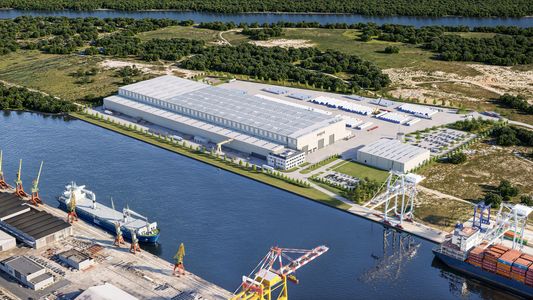 W Szczecinie rusza budowa wielkiej fabryki elementów turbin wiatrowych [WIZUALIZACJE]