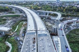 Trwa budowa S7 Wschodniej Obwodnicy Krakowa, na odcinku Mistrzejowice - Nowa Huta [FILMY]