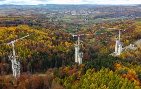 W woj. podkarpackim powstaje najwyższa estakada drogowa w Polsce [FILMY]