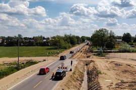 Trwa budowa drogi ekspresowej S19 Via Carpatia pod Białymstokiem, są utrudnienia na DK65