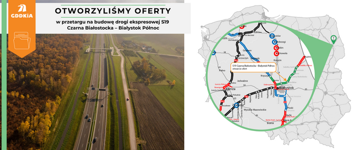 GDDKiA poznała chętnych do budowy kolejnego odcinka drogi ekspresowej S19