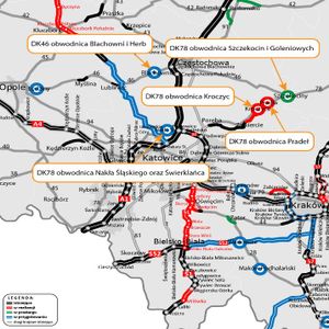 Województwo śląskie zyska pięć nowych obwodnic - trwają prace nad kluczowymi inwestycjami