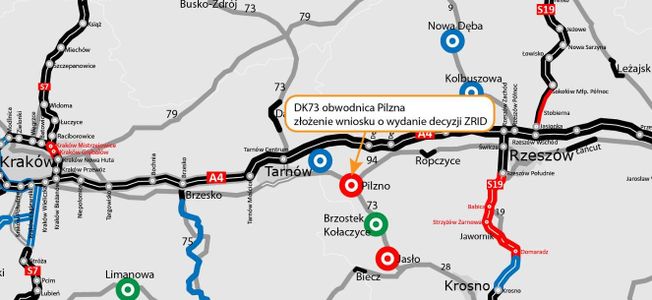 Pilzno w woj. podkarpackim o krok od budowy obwodnicy, w ciągu DK 73 [FILM]