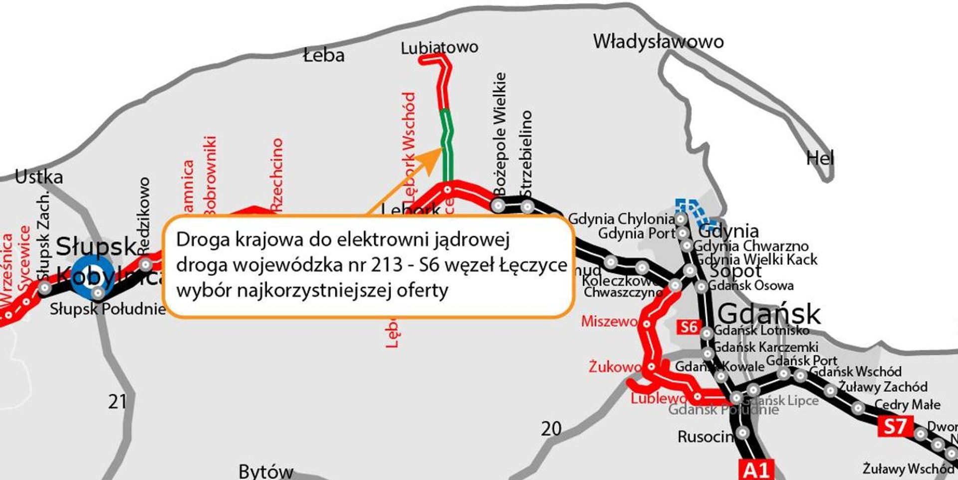 Wybrano wykonawcę drugiego odcinka drogi do elektrowni jądrowej