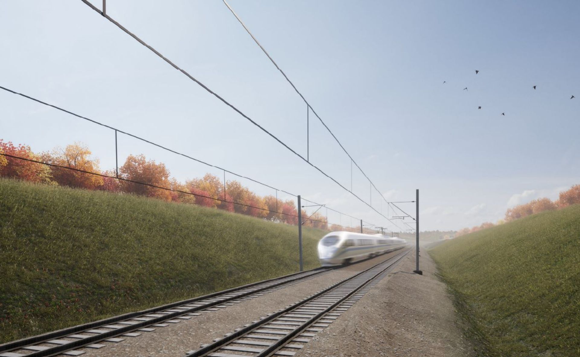 Śląskie: CPK otrzymał ponad 18 milionów euro na projekt kolejnego odcinka Kolei Dużych Prędkości