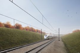 Śląskie: CPK otrzymał ponad 18 milionów euro na projekt kolejnego odcinka Kolei Dużych Prędkości