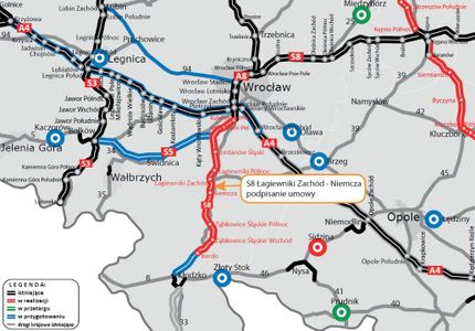 Umowa na realizację kolejnego odcinka drogi ekspresowej S8 Wrocław/Magnice - Kłodzko podpisana! [FILMY]