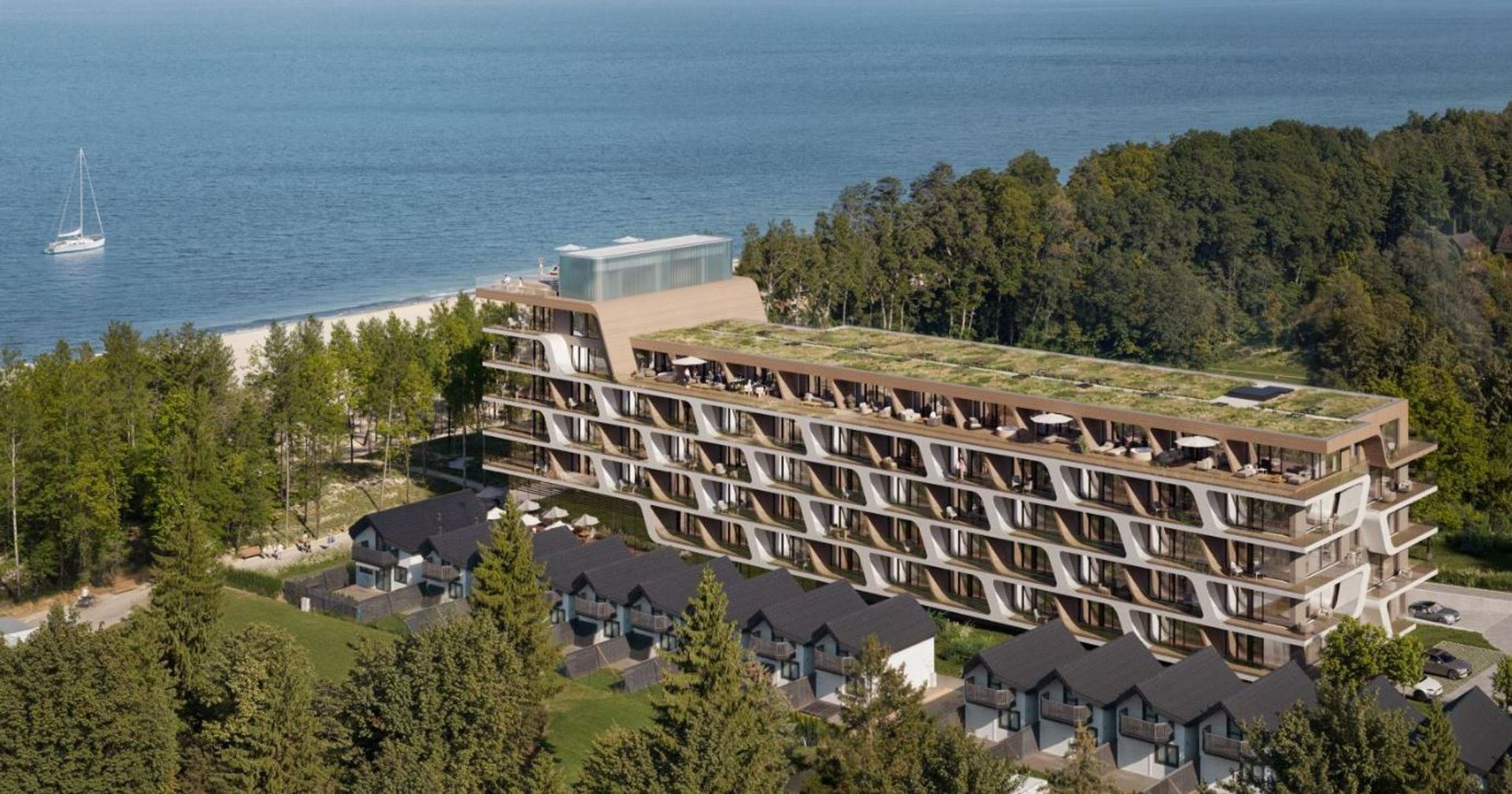 Aston Veu rośnie w pierwszej linii brzegowej w Sianożętach. Nadmorski kompleks z 97 apartamentami, spa i basenem na dachu nabiera kształtów 