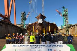 Położono stępkę pod nowoczesny Terminal LNG (FSRU Offshore) w Gdańsku [ZDJĘCIA]