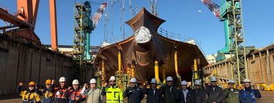 Położono stępkę pod nowoczesny Terminal LNG (FSRU Offshore) w Gdańsku [ZDJĘCIA]