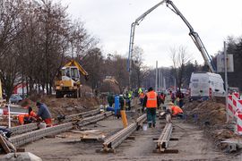 [Wrocław] Na Kozanowie znów zmienia się organizacja ruchu z powodu budowy torowiska