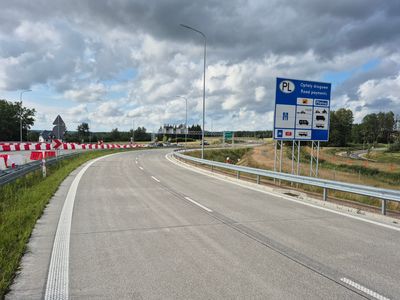 Udostępniono kierowcom przygraniczny, dwujezdniowy odcinek DK19 w rejonie Kuźnicy Białostockiej
