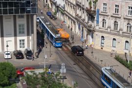 Kraków: Ulica Zwierzyniecka bez tramwajów