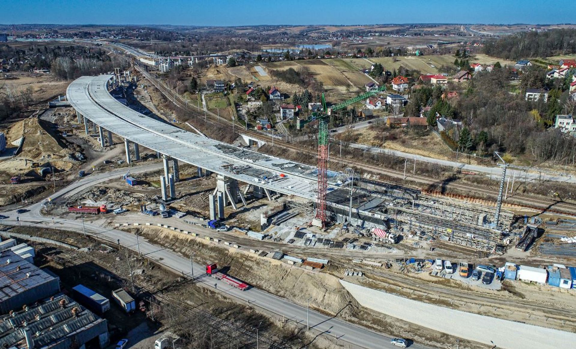 Trwa budowa Wschodniej Obwodnicy Krakowa S7, na odcinku Mistrzejowice - Nowa Huta 