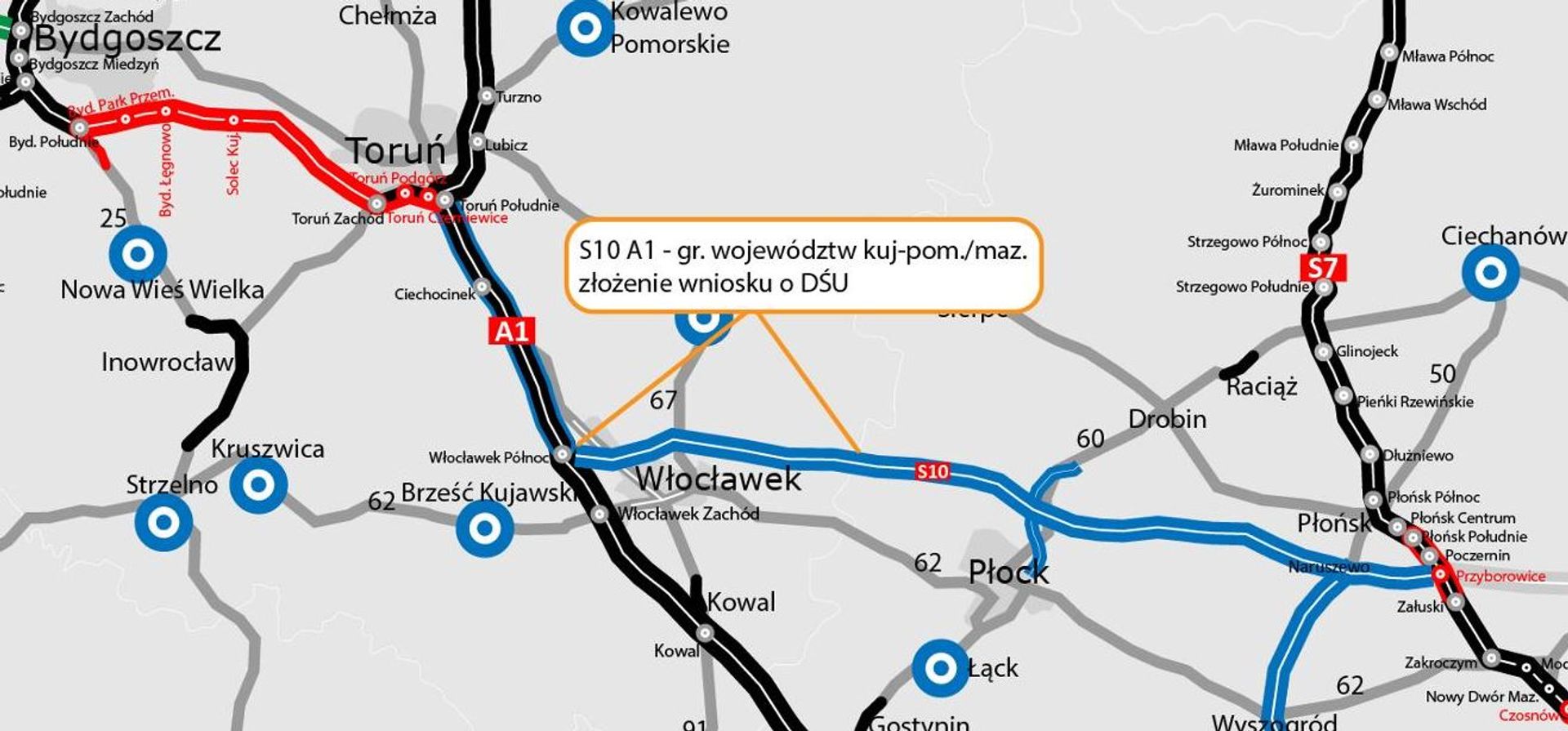 Ważny krok do budowy kolejnego odcinka drogi ekspresowej w woj. kujawsko-pomorskim