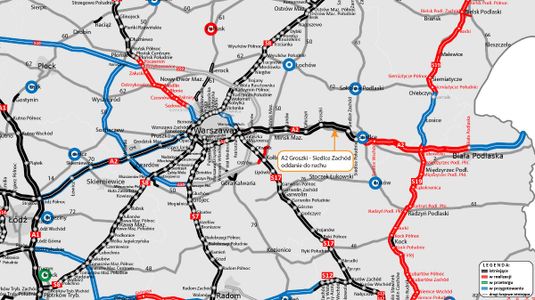 Ostatni z trzech odcinków autostrady A2 Mińsk Mazowiecki – Siedlce gotowy