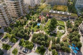 Ogrody Towarowa zazielenią serce superkwartału Towarowa22 [WIZUALIZACJE]