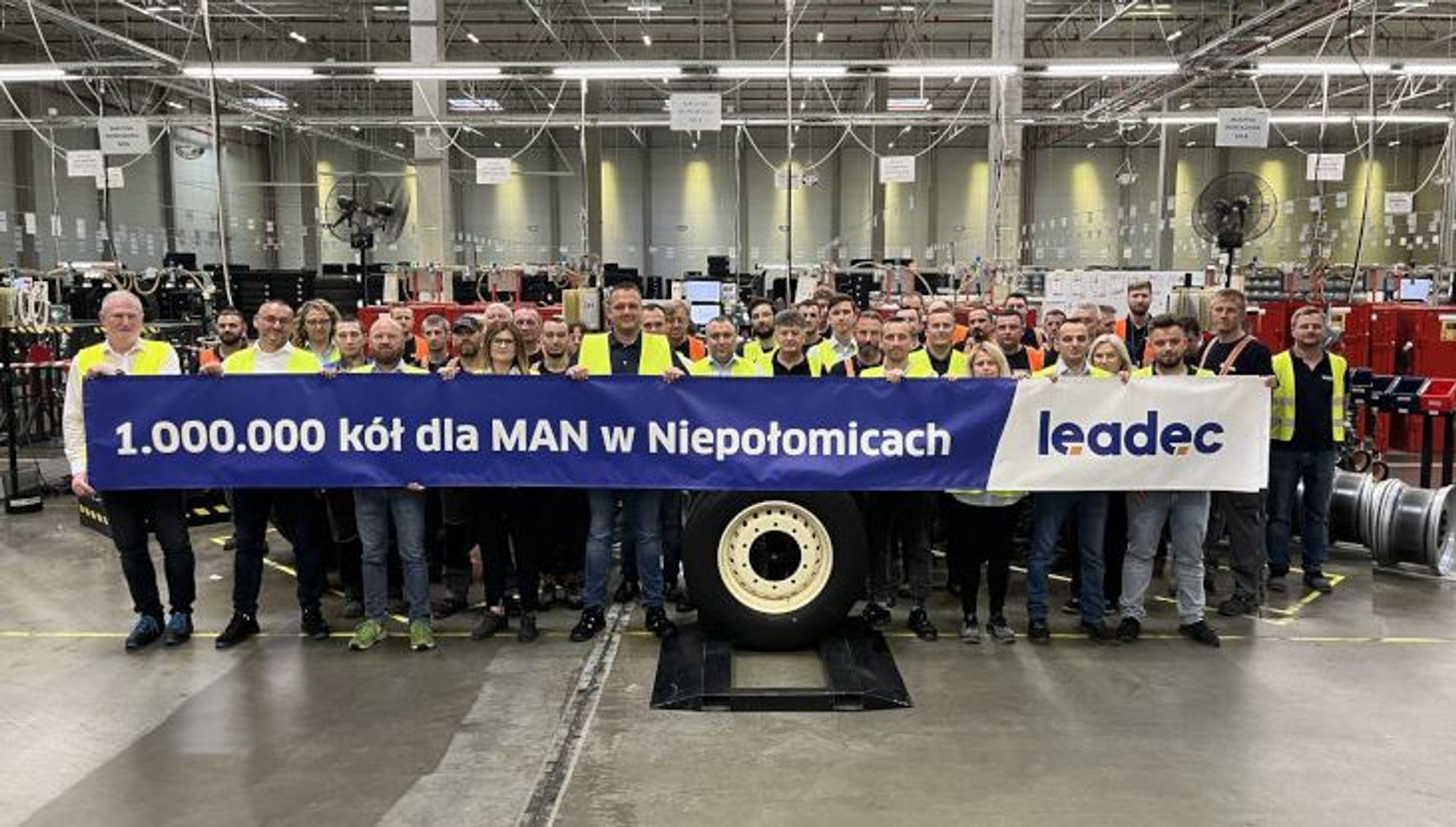 Leadec Polska zmontował pod Krakowem milion kół dla MAN Trucks