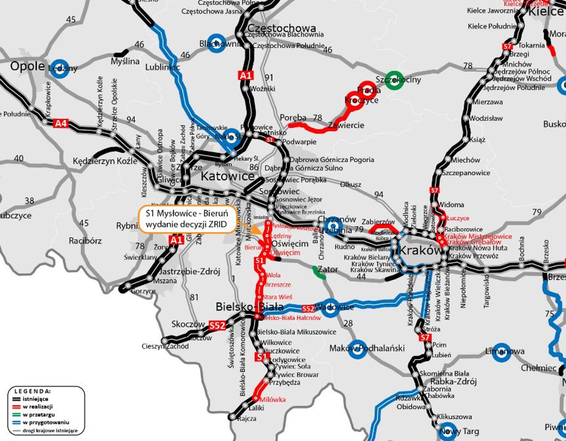 Może ruszać budowa drogi ekspresowej S1 Mysłowice - Bieruń