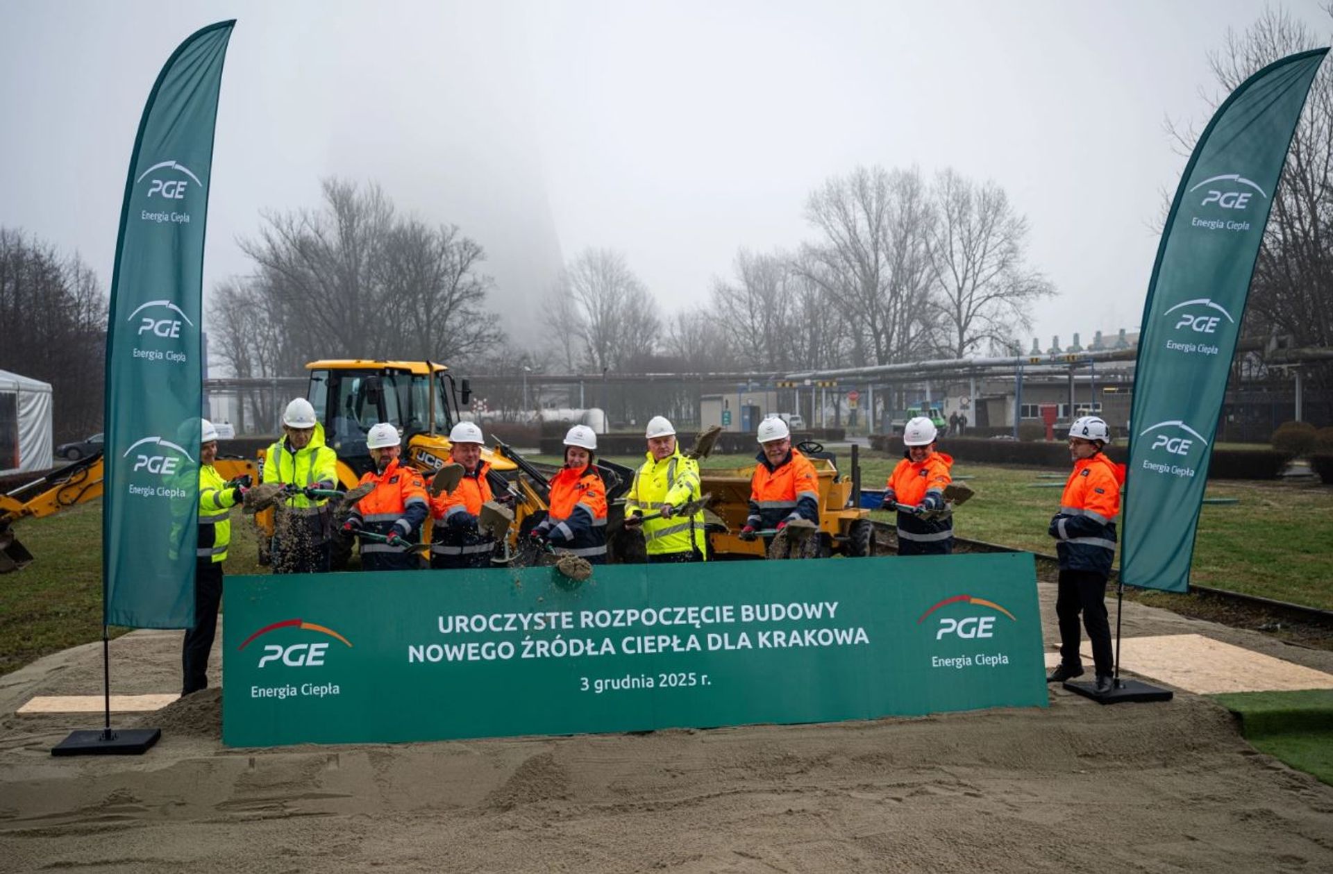 Inwestycja za ok. miliard złotych: PGE rozpoczyna budowę nowoczesnego źródła ciepła dla Krakowa