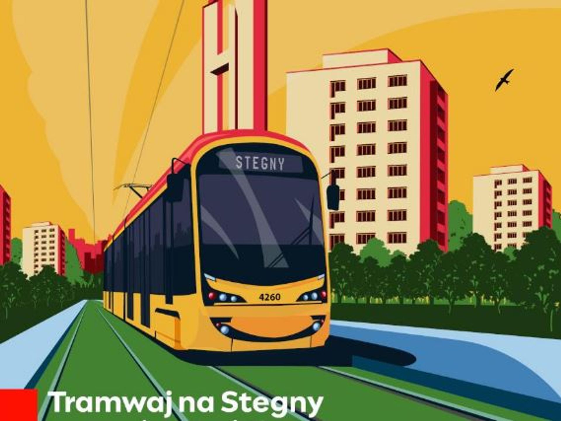 Już w 2024 roku mieszkańcy Stegien dojadą tramwajem do centrum Warszawy 