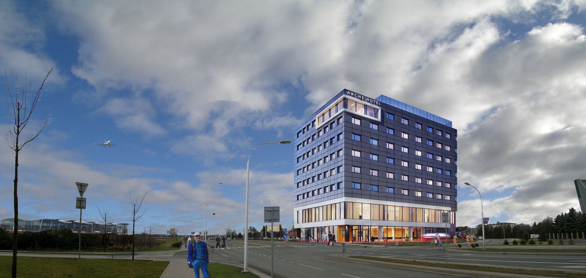 Wrocław: Arche wybuduje siedmiopiętrowy hotel tuż przy lotnisku 
