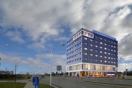 Wrocław: Arche wybuduje siedmiopiętrowy hotel tuż przy lotnisku [WIZUALIZACJE]
