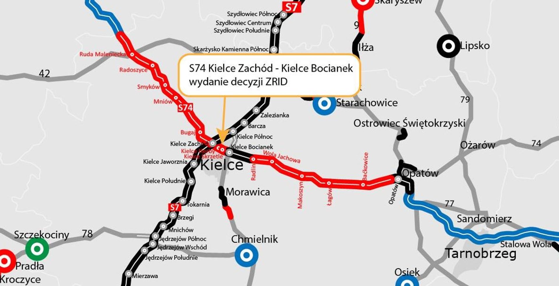 Można budować kluczowy odcinek drogi ekspresowej S74 