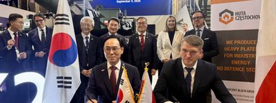 Huta Częstochowa i koreański Hyundai Rotem podpisały porozumienie w sprawie stali pancernej dla programu K2PL