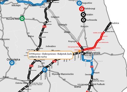 Pod Białymstokiem zostały połączone dwie drogi ekspresowe S19 Via Carpatia i S8 [FILMY]