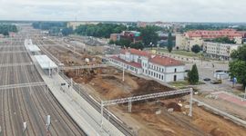 Rail Baltica – postępują prace na stacji w Ełku [ZDJĘCIA]