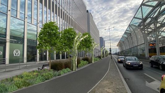 Mniej betonu, więcej zieleni. Tak zmieni się Stajnia Jednorożców w Łodzi