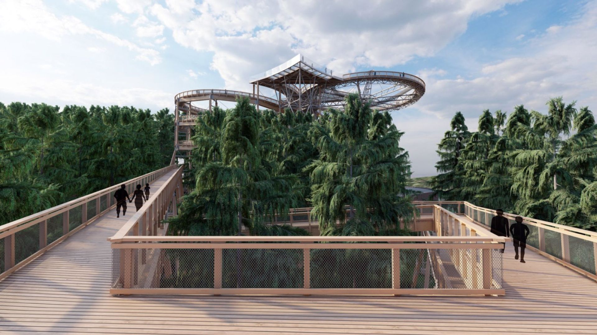 Powstaje Sky Walk Serce Poronina – ścieżka w koronach drzew z widokiem na Tatry 