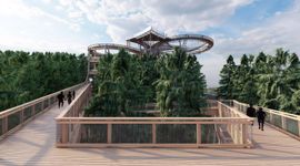 Powstaje Sky Walk Serce Poronina – ścieżka w koronach drzew z widokiem na Tatry [WIZUALIZACJE]