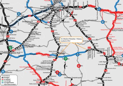 Jest decyzja środowiskowa dla budowy S12 na wschód od Radomia [MAPA]