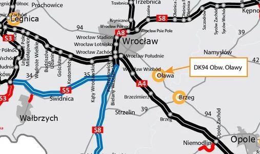 Dolny Śląsk: Przygotowania do budowy obwodnicy Oławy w ciągu DK94 nabierają tempa