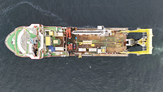 Korytarz kablowy Baltica 2 nabiera kształtu: już 150 km gotowych tras dla kabli między turbinami