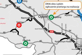 Opolskie: Rusza przetarg na budowę obwodnicy Lędzin w ciągu DK46