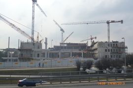 [Kraków] Na budowie Centrum Kongresowego ICE w Krakowie trwają prace wykończeniowe