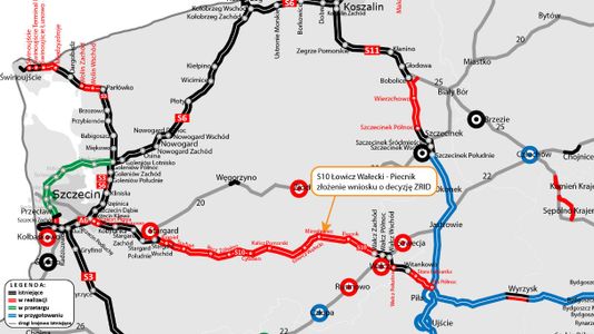 Jest wniosek o budowę dla kolejnego odcinka S10 na Pomorzu Zachodnim