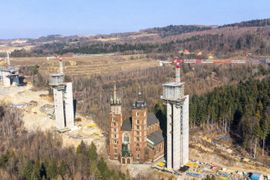 Na Podkarpaciu powstaje najwyższa estakada drogowa w Polsce. Skala robi wrażenie! [FILMY+ZDJĘCIA]