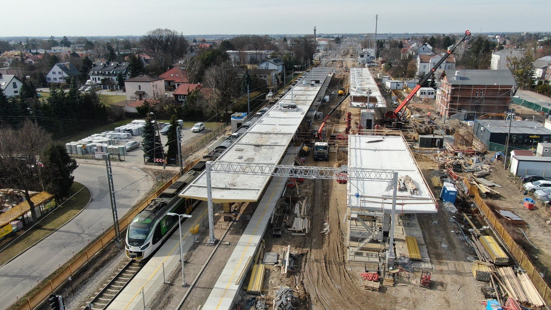 Trwa przebudowa stacji kolejowej w Ożarowie Mazowieckim 