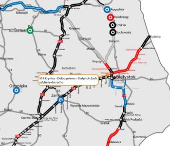 Dwie drogi ekspresowe S19 Via Carpatia i S8 zostały połączone ze sobą pod Białymstokiem [FILMY]