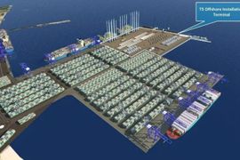 W Gdańsku za 1,18 miliarda zł powstaje wielki terminal instalacyjny dla morskich elektrowni wiatrowych [FILM]