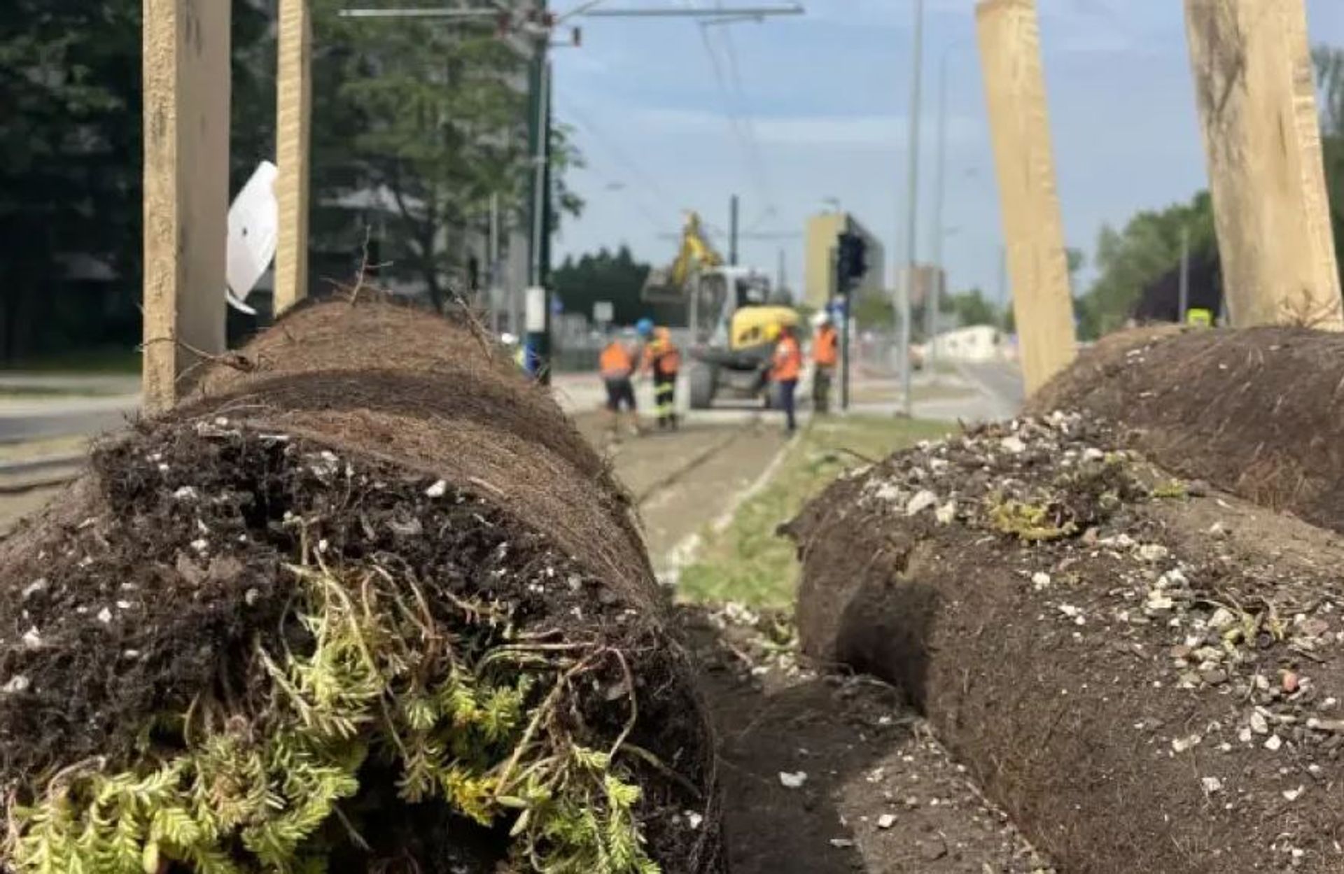 Tramwaj do Mistrzejowic w Krakowie: torowisko już w rozchodniku