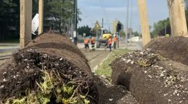 Tramwaj do Mistrzejowic w Krakowie: torowisko już w rozchodniku